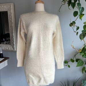 Cozy Cream Sweater Dress